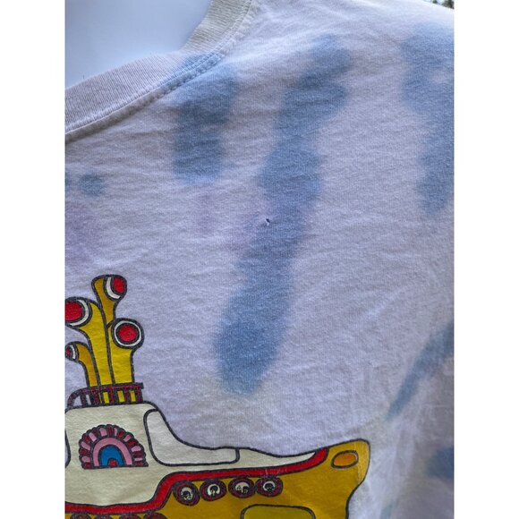 The Beatles Tie-Dye Yellow Submarine Graphic T-Shirt Cotton Size Large - Picture 3 of 8